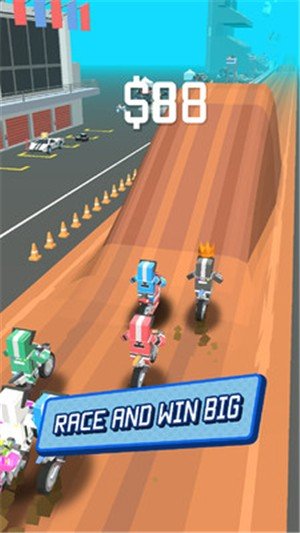 像素摩托车游戏截图3