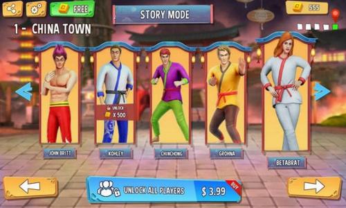 标记队空手道战虎游戏截图2