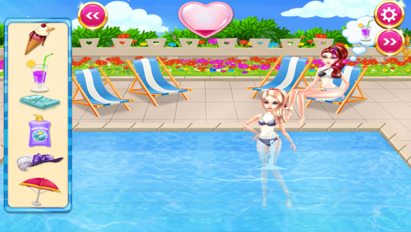 芭比女孩泳池派对游戏截图1