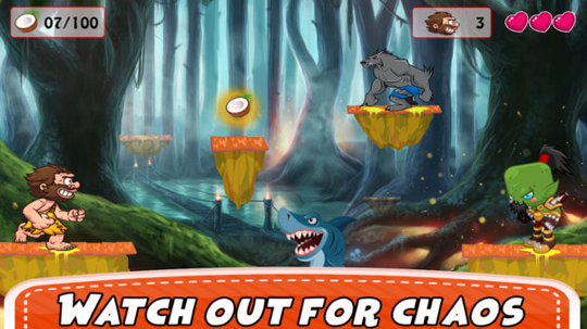 原始人森林探险游戏截图2