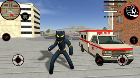 黑豹绳索火柴人游戏截图3