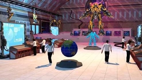 惊人的3D机器人游戏截图2