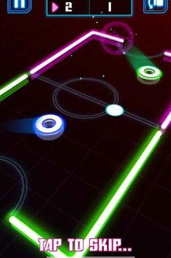 激光旋转冰球游戏截图1