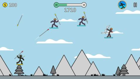 火柴人长矛勇士游戏截图2