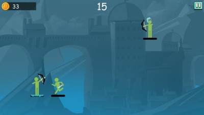 绿色火柴人之弓游戏截图1