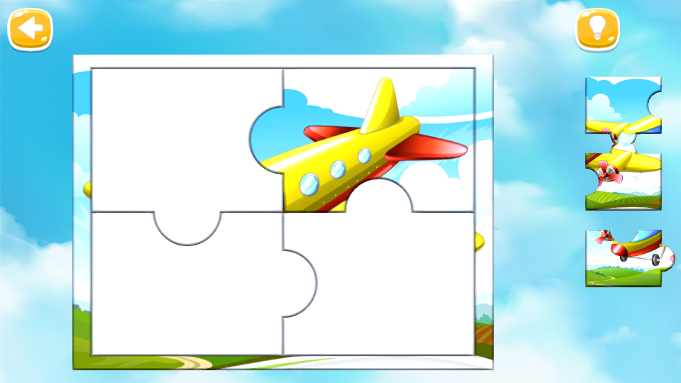 儿童拼图交通工具游戏截图2