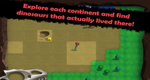 恐龙化石的挖掘游戏截图1