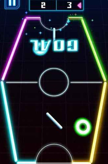 激光旋转冰球游戏截图3