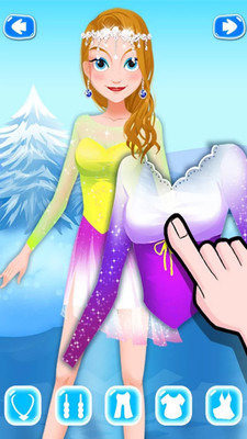 冰雪女孩美容换装游戏截图1