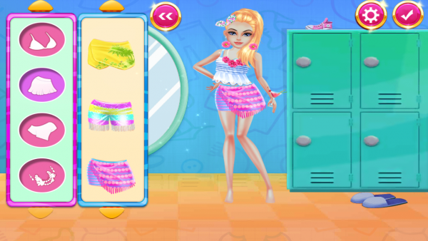 芭比女孩泳池派对游戏截图3