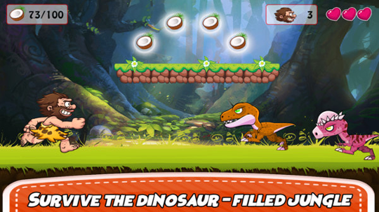 原始人森林探险游戏截图1