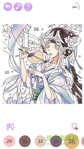 二次元填色-游戏截图1