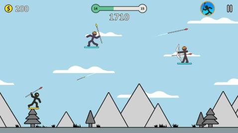 火柴人长矛勇士游戏截图1