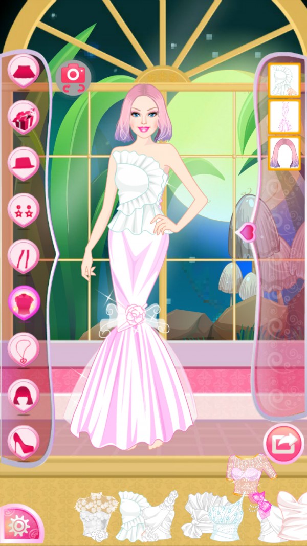冰雪公主童话新娘换装游戏截图2