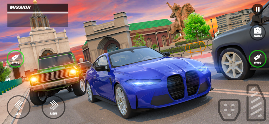 汽车驾驶学校城市驱动器游戏截图1