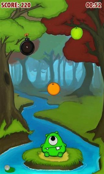 大眼怪接水果游戏截图2