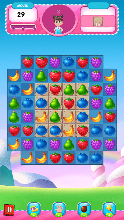 水果世界连连消消游戏截图1