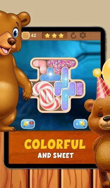 糖果块拼图游戏截图2