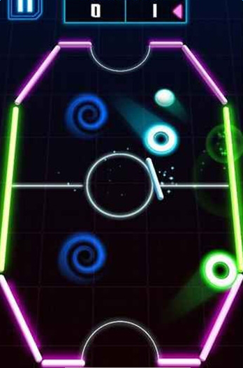 激光旋转冰球游戏截图2