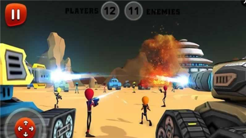 火柴人VS外星人战斗模拟器3D游戏截图2