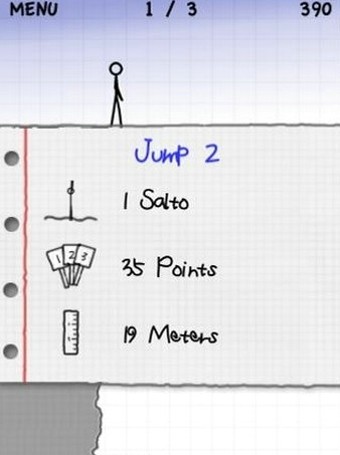 涂鸦跳水精简版游戏截图1