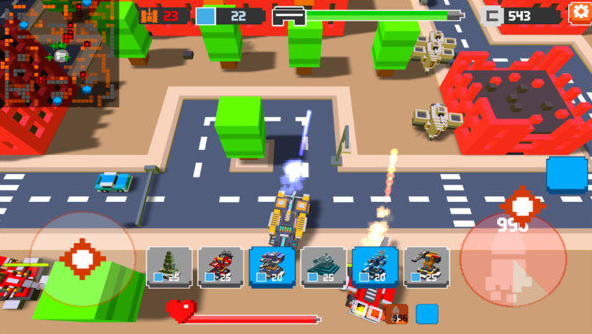 战争方块塔防-游戏截图2