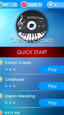 白色钢琴瓷砖游戏截图1