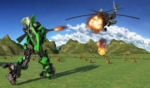 未来的机器人转型火车游戏截图3