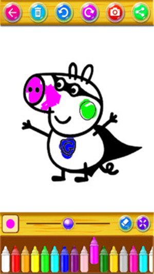 小猪佩奇着色书游戏截图2