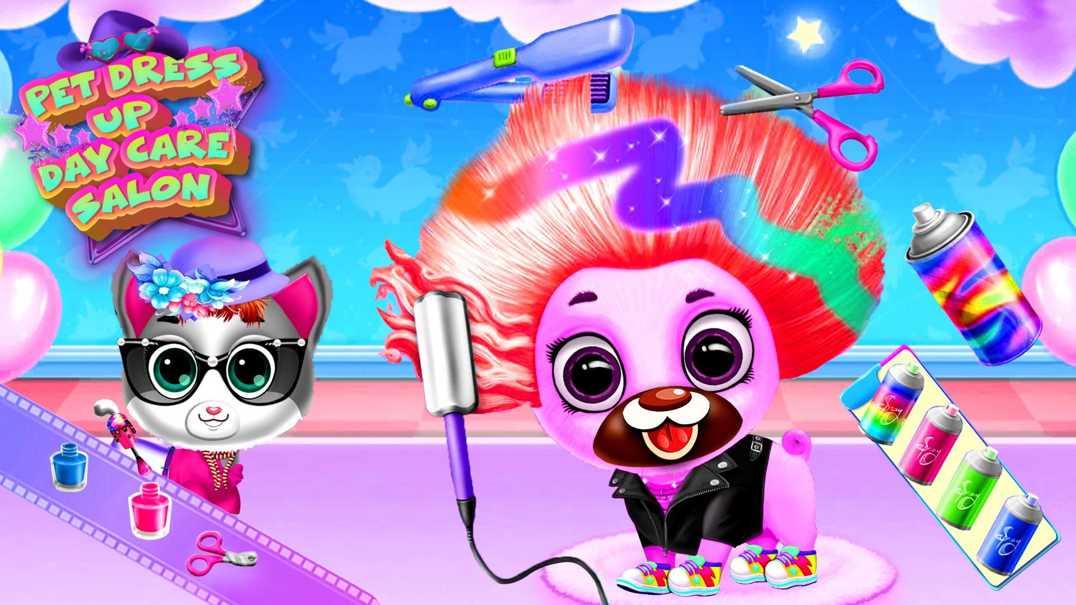 宠物猫时尚沙龙游戏截图2