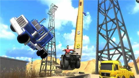 超级坡道冲刺飞车3D-游戏截图1