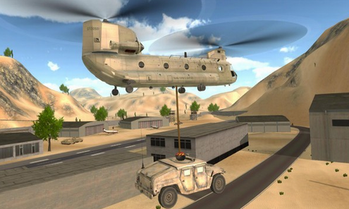 沙漠直升机模拟游戏截图1