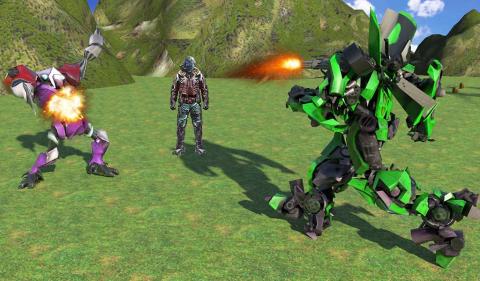 未来的机器人转型火车游戏截图2