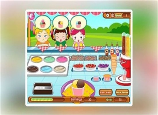 可爱冰淇淋店游戏截图1