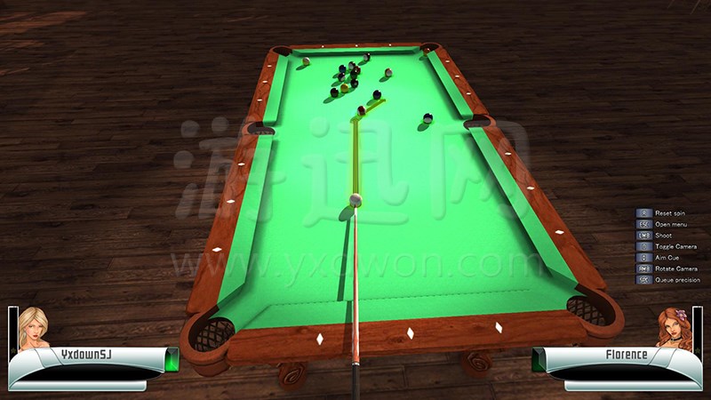 3D斯诺克桌球游戏截图1