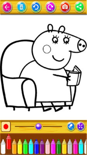 小猪佩奇着色书游戏截图1