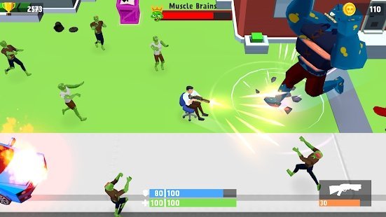 办公椅打僵尸游戏截图3