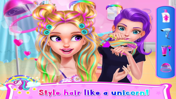 彩虹独角兽美甲沙龙破解版-游戏截图1