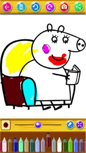 小猪佩奇着色书游戏截图3