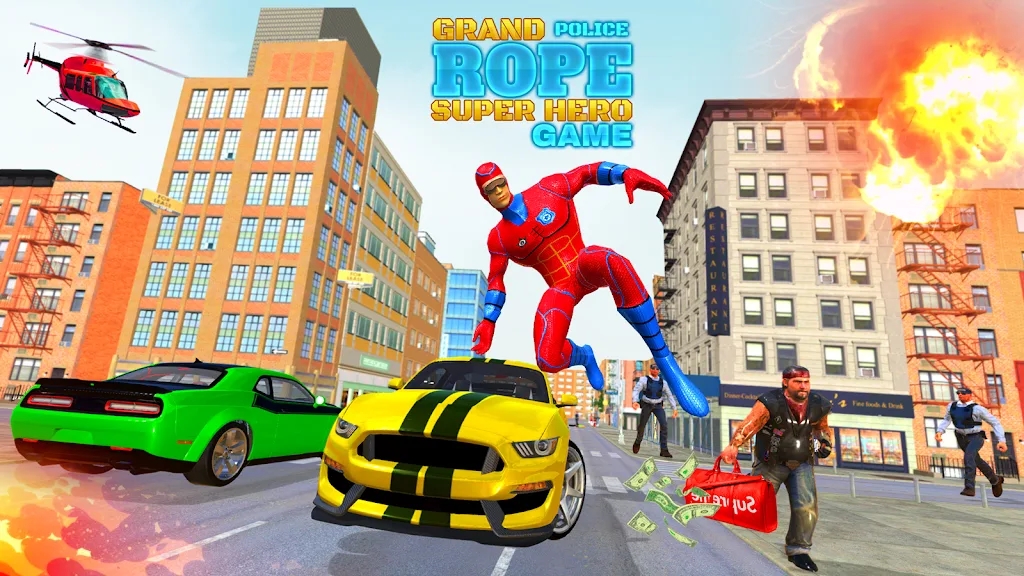 警察绳索英雄营救游戏截图2