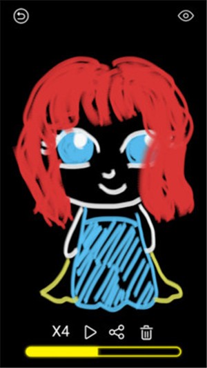 发光的涂鸦游戏截图2