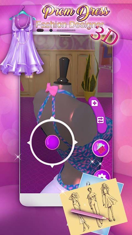 芭比公主婚纱设计游戏截图2