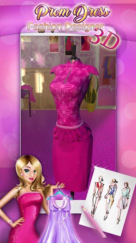 芭比公主婚纱设计游戏截图3