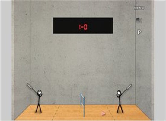 萌小人打羽毛球游戏截图2