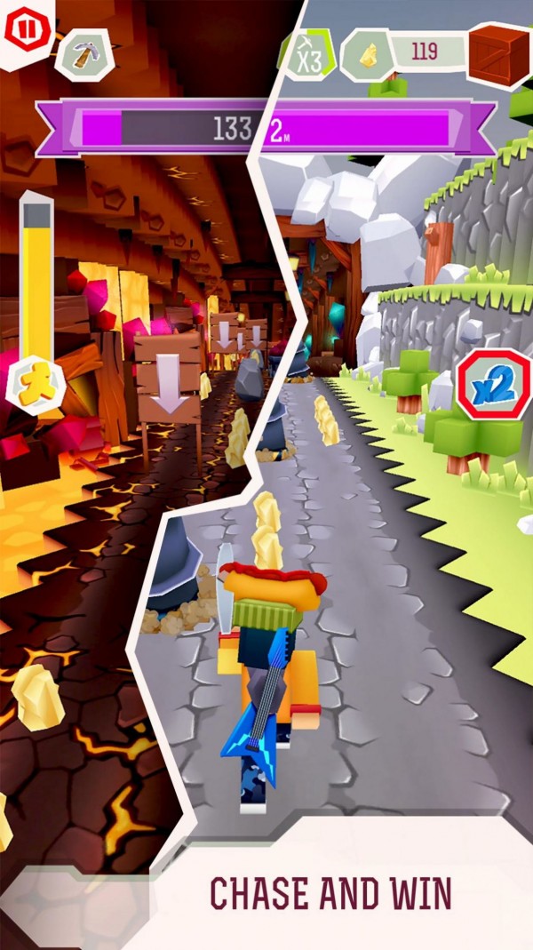 方块人工艺跑酷游戏截图2