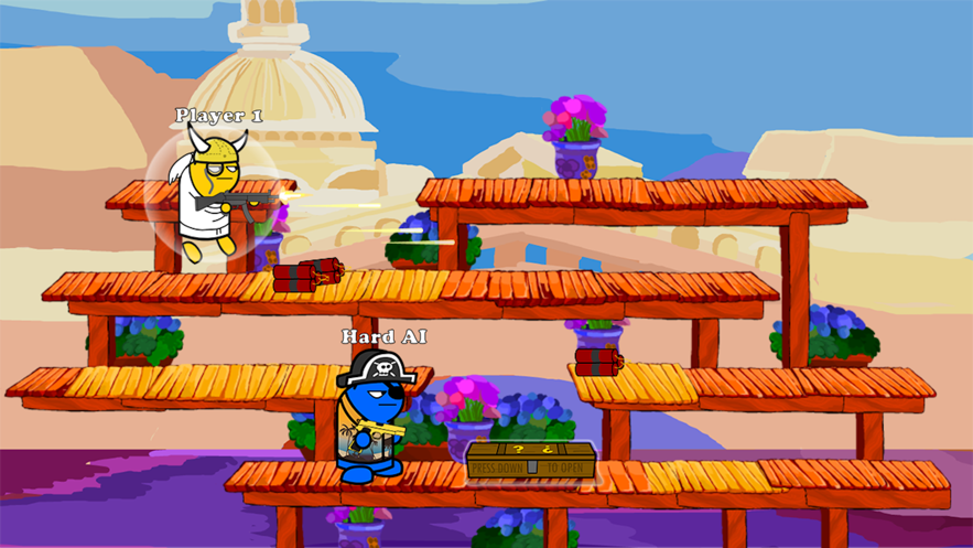 枪王大乱斗火柴人对决游戏截图1