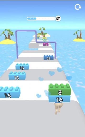 2048积木跑游戏截图2