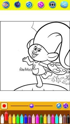 魔发精灵着色页游戏截图3