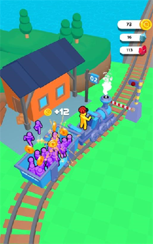 矿工小火车游戏截图2