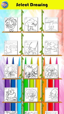 魔发精灵着色页游戏截图1